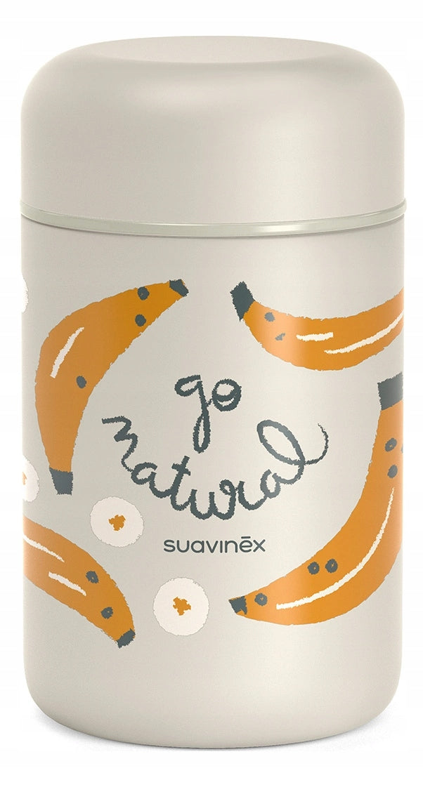 SUAVINEX Go Natural termo para comida de acero inoxidable 400 ml