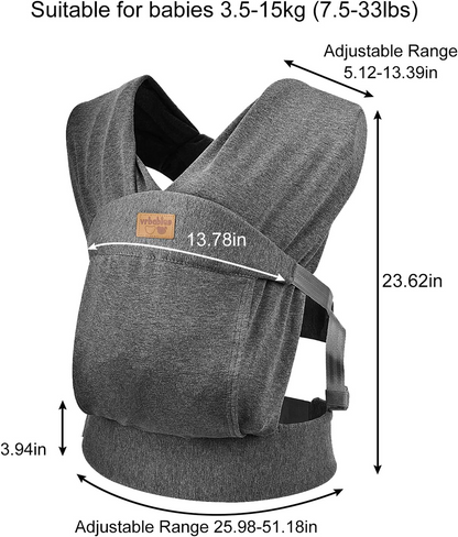 VRBABIES ergonomische zachte draagzak 3-15kg