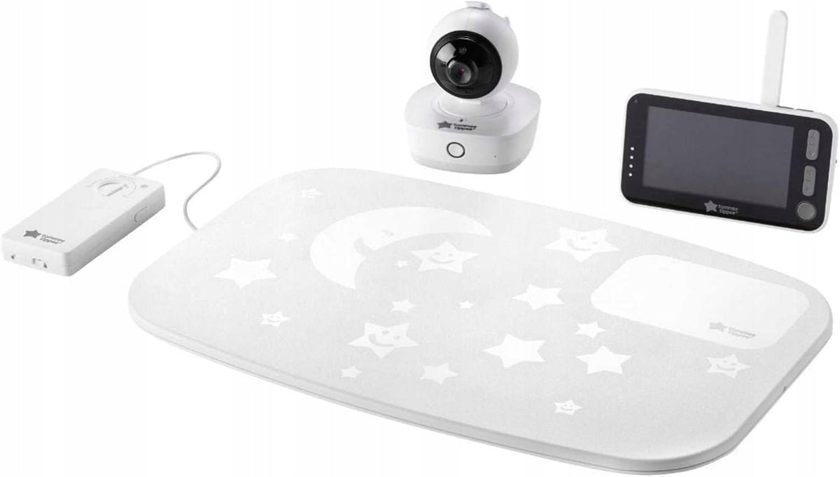 TOMMEE TIPPEE cyfrowa niania elektroniczna 4,3" + czujnik ruchu z kamerą, monitorem i podkładką