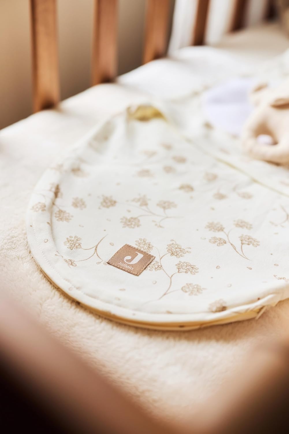 JOLLEIN Basic kocyk Jersey/Sherpa 75x100 cm Oatmeal – zdjęcie 6