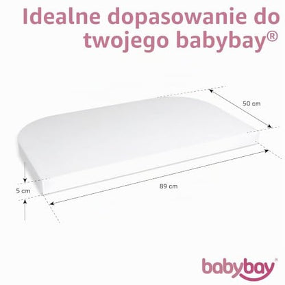 BABYBAY Deluxe Organic lenzuolo 89x50 cm bianco