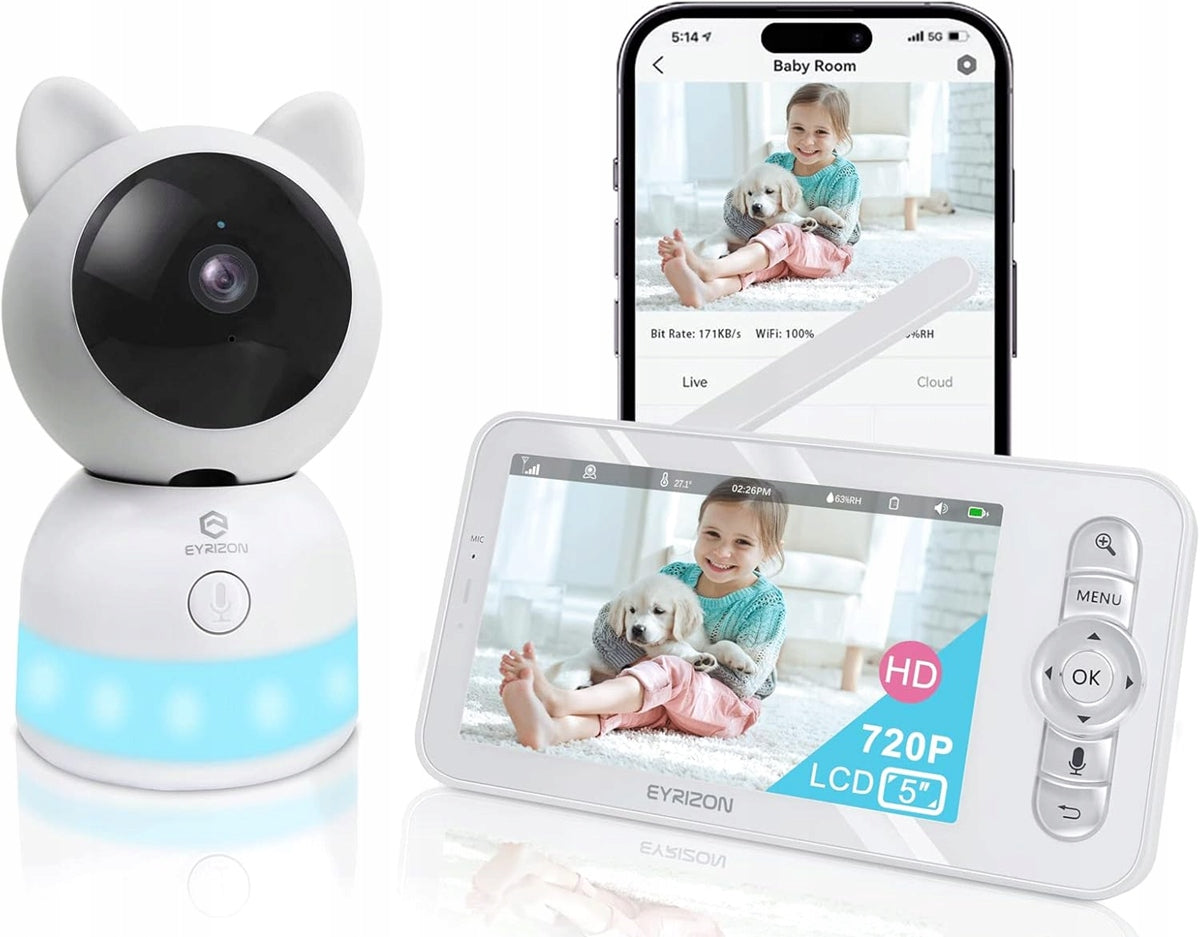 EYRIZONremote-controlled electronic nannyiPhone not includedcolour whitemains power supply for the