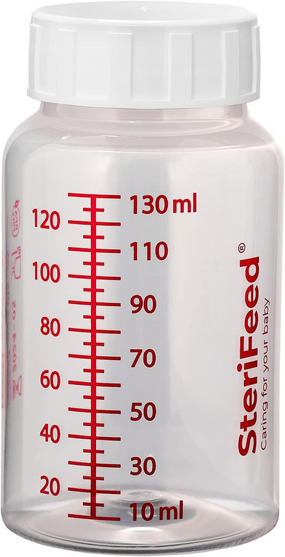 STERIFEED Behälter für Muttermilch Flasche 130 ml 1 Stück