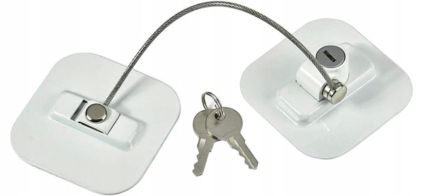 Cerradura de seguridad para niños para armarios y cajones 19 cm + 2 llaves