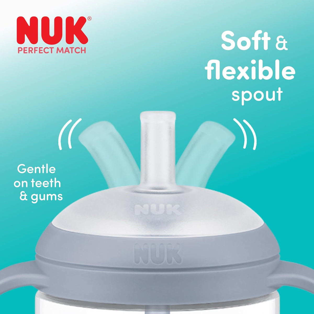 NUK Perfect Match ποτηράκι με καλαμάκι 260 ml 8m+ – φωτογραφία προϊόντος 3