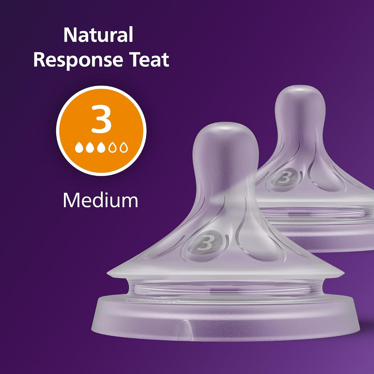 Philips Avent Natural Response tettarella per biberon (3) 1m+ x2