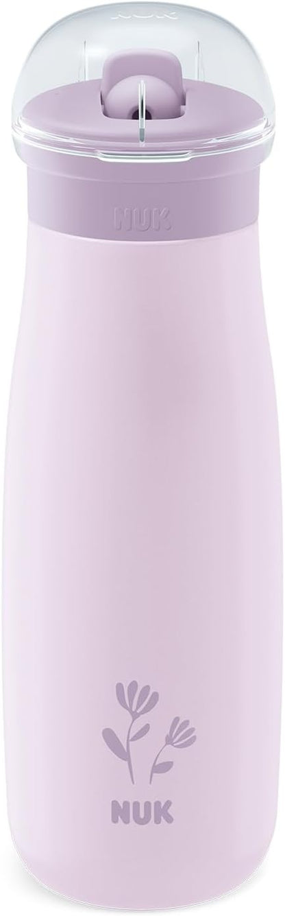 NUK Mini-Me Flip stalowa butelka ze słomką i ustnikiem 500 ml 12 m+ – zdjęcie produktu 2