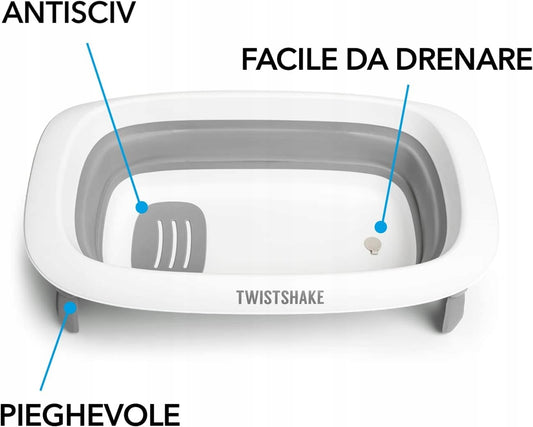 TWISTSHAKE wanienka kompaktowa składana + wkładka + pojemnik do spłukiwania – zdjęcie produktu 2