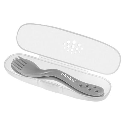 AKUKU sztućce w etui łyżeczka widelec – zdjęcie produktu 2