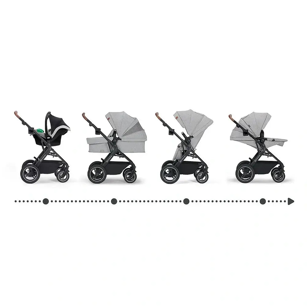 KINDERKRAFT B-TOUR 3w1 wózek wielofunkcyjny do 22kg + fotelik MINK PRO – DARK GREY – zdjęcie 13