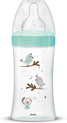 DODIE biberon in vetro 270 ml 0-6 mesi tettarella 2 flusso medio
