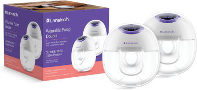 LANSINOH doppio tiralatte a conchiglia HANDS FREE