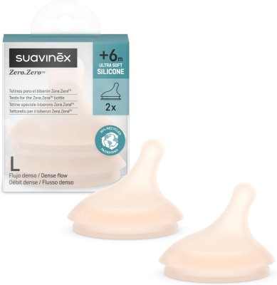 SUAVINEX Zero Zero ciuccio per biberon (L) liquidi densi 6m+ x2 O