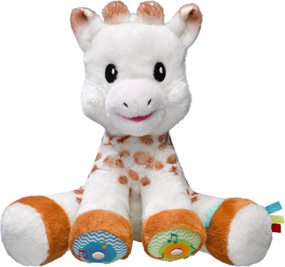 VULLI peluche sensoriale con melodie GIRAFFA 25 x 27 cm